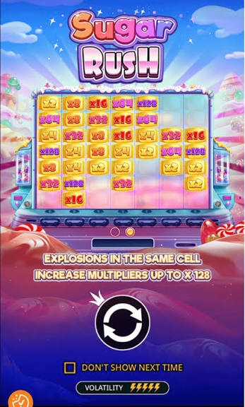 Sugar Rush rodando em smartphone Android com interface otimizada para tela touch