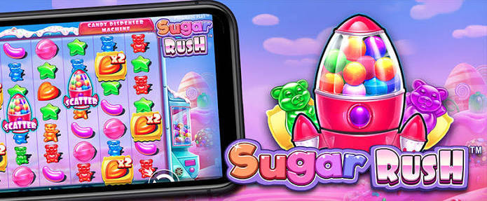Sugar Rush na versão mobile com interface adaptada para smartphone em modo retrato